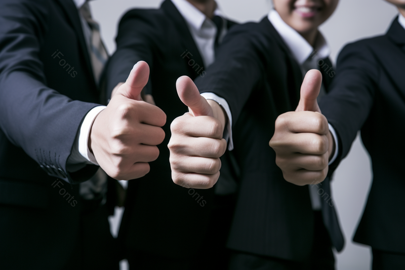 商务团队竖起拇指表达合作成功的信念,高清,摄影图,摄影图片,图片大全,摄影图免费下载